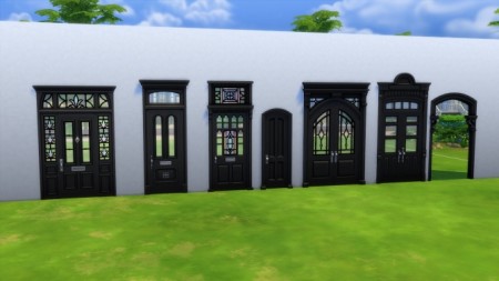 Strangerville Windows/Doors Pitch Black Edition by DreadfulSims at Mod The Sims