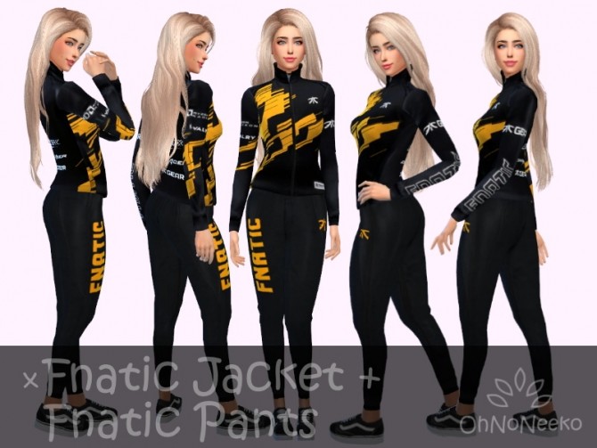 Sims 4 Fnatic Jacket / Pants at OhNoNeeko