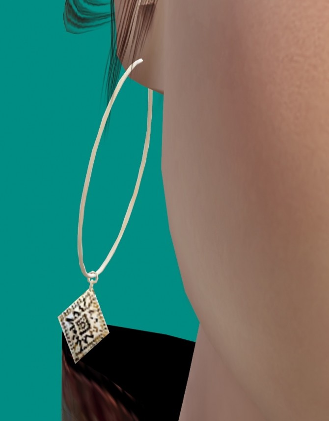 Sims 4 Hoop earrings at PW’s Creations