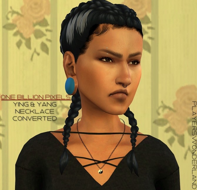 Sims 4 Yin & Yang necklace converted at PW’s Creations