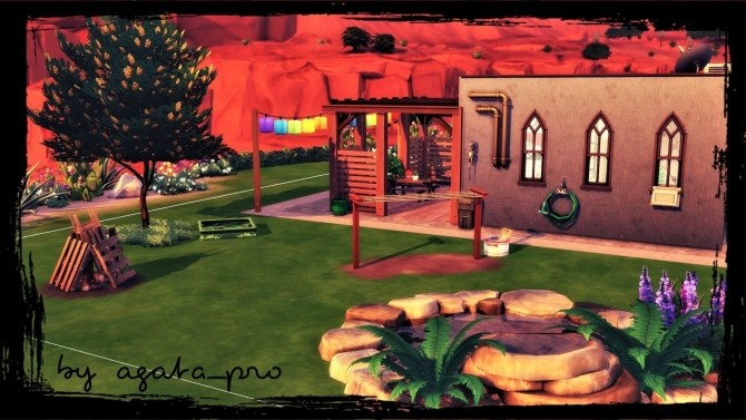 Sims 4 Strangeville Bungalow at Agathea k