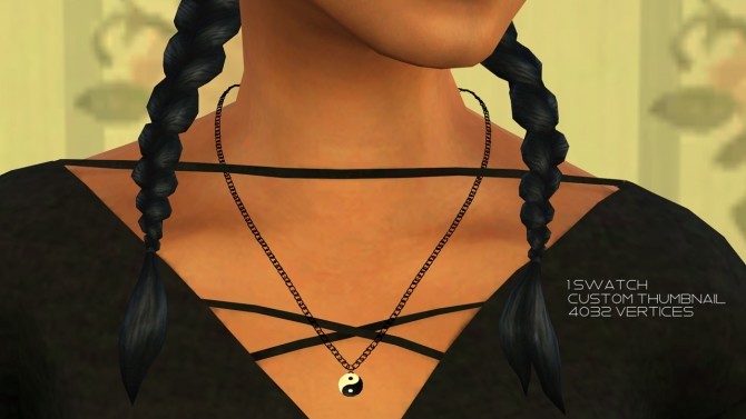 Sims 4 Yin & Yang necklace converted at PW’s Creations