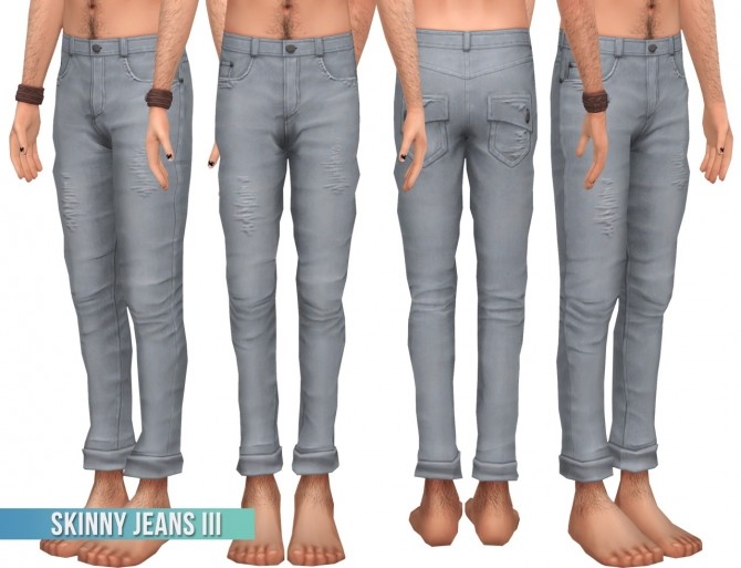 Sims 4 Crew Loose Color Block & Skinny Jeans III at Busted Pixels