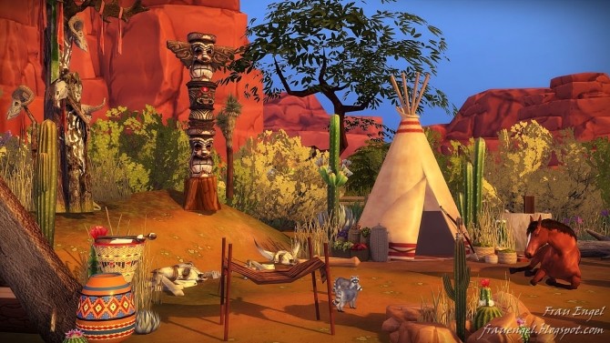 Sims 4 Native American Village at Frau Engel