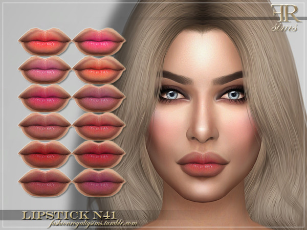 Sims 4 FRS Lipstick N41 by FashionRoyaltySims at TSR
