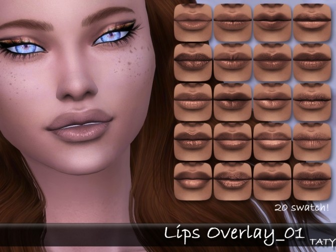 Sims 4 Lips overlay 01 at Taty – Eámanë Palantír