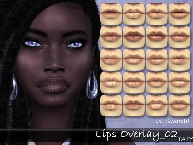 Sims 4 Lips overlay 02 at Taty – Eámanë Palantír