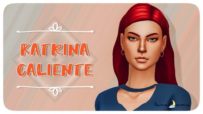 Sims 4 KATRINA CALIENTE Townie Makeover at Luna Sims