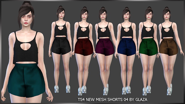 Sims 4 Shorts 04 at All by Glaza