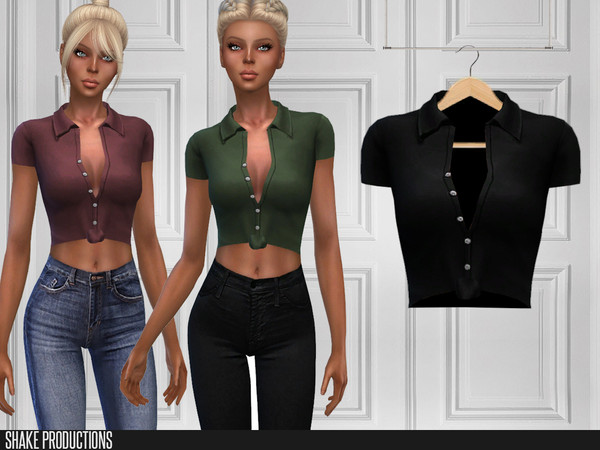 Sims 4 245 top by ShakeProductions at TSR
