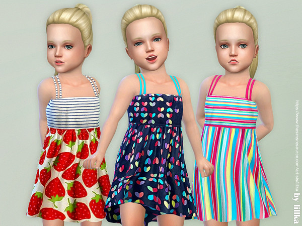 Sims 4 Toddler Dresses Collection P84 by lillka at TSR