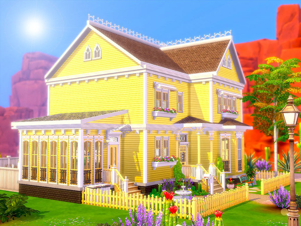 Sims 4 Lemon Cottage Nocc by sharon337 at TSR
