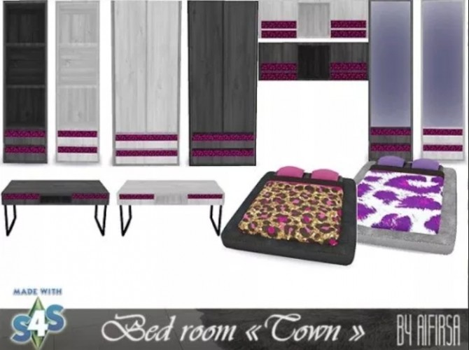 Sims 4 Town bedroom at Aifirsa