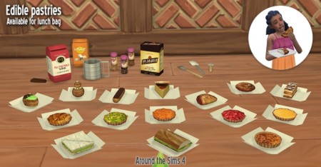 Edible pastries by Sandy at Around the Sims 4
