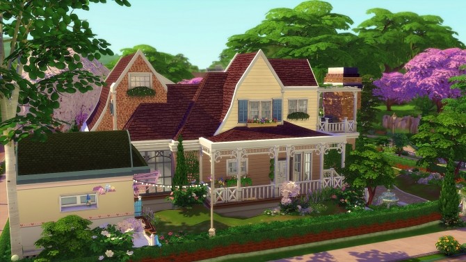 Sims 4 Ophélia house at Studio Sims Creation