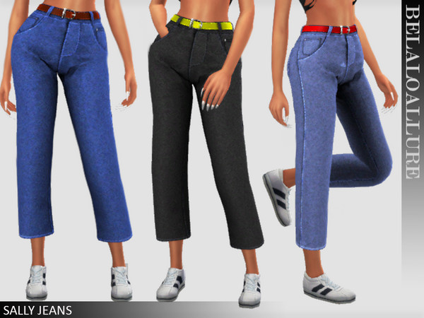 Sims 4 Belaloallure Sally jeans by belal1997 at TSR