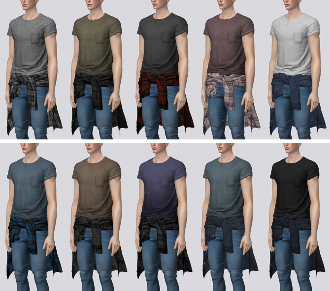 Shirt Tied Around Waist Top V2 At Darte77 » Sims 4 Updates