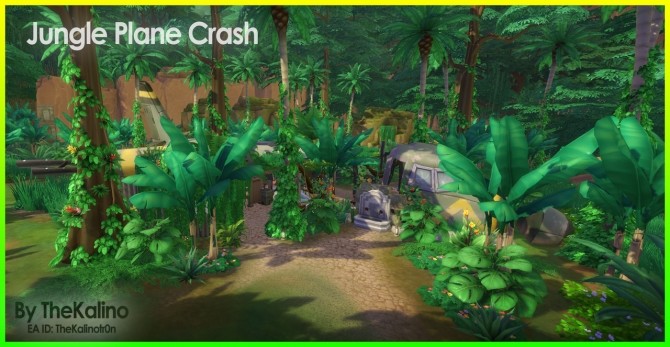 Sims 4 Jungle Plane Crash at Kalino