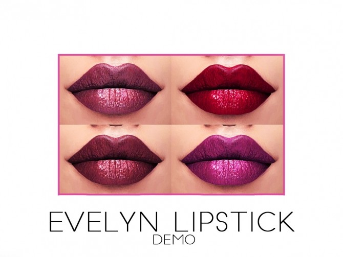 Sims 4 EVELYN LIPSTICK DEMO + P at FROST SIMS 4