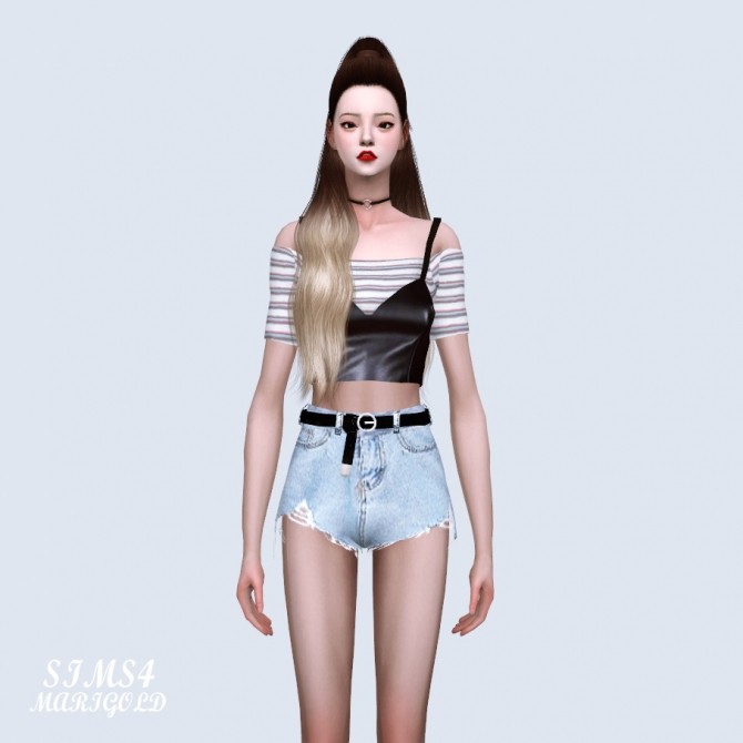 Sims 4 Off Shoulder Top With Bustier (P) at Marigold