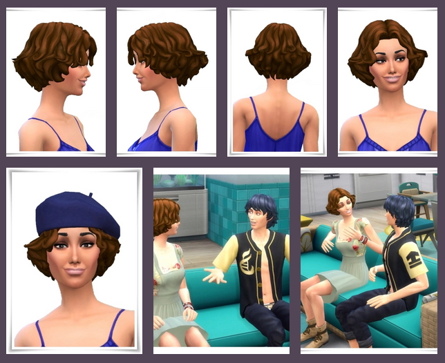 Sims 4 Teased Curly Hair at Birksches Sims Blog