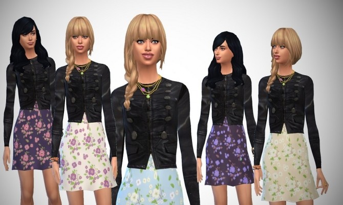 Sims 4 Leather Dress at Birksches Sims Blog