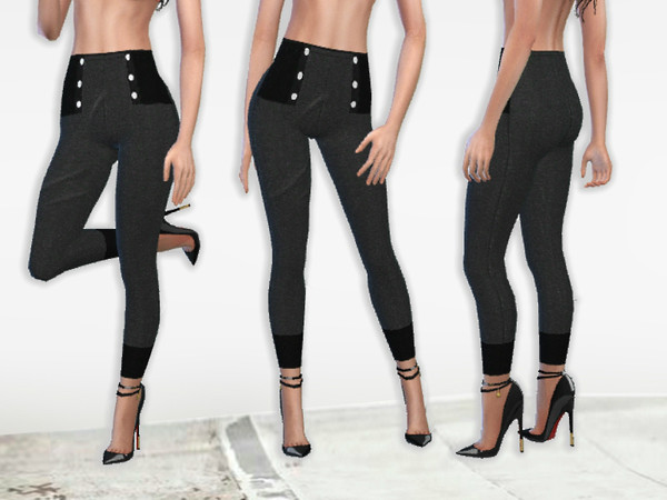 Sims 4 High Waisted Leggings by Puresim at TSR