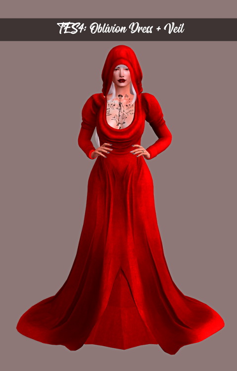Sims 4 Oblivion Dress + Veil at Astya96