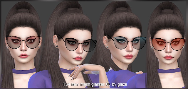 Sims 4 Glasses 05 at All by Glaza