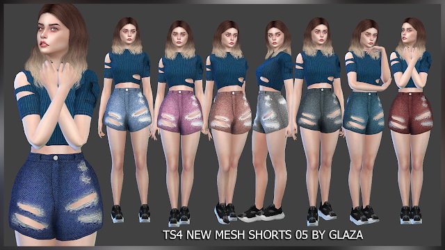 Sims 4 Shorts 05 at All by Glaza