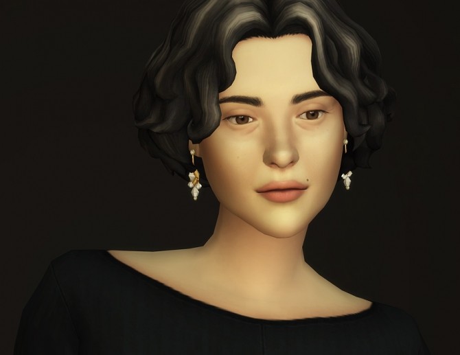 Sims 4 GP07 Curly Mid Hair Edit V1 at Rusty Nail