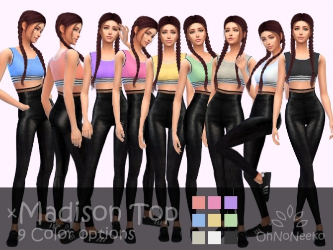 Sims 4 Madison Top at OhNoNeeko