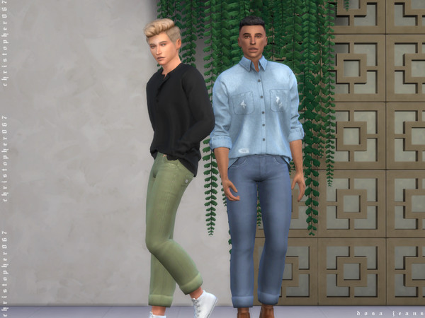 Sims 4 Dosa Jeans by Christopher067 at TSR