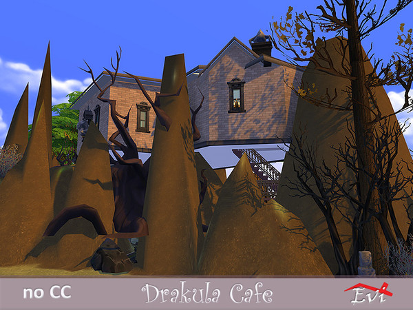 Sims 4 Dracula Cafe by evi at TSR