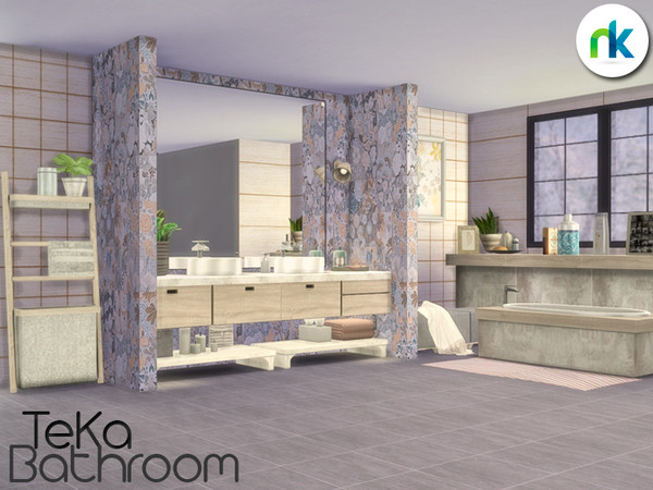 Sims 4 TeKa Bathroom by nikadema at TSR