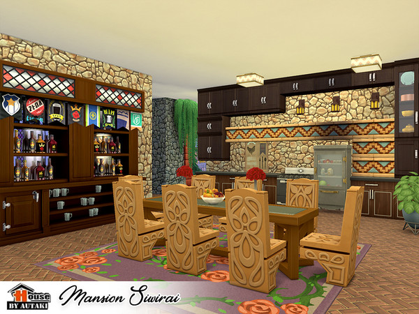 Sims 4 Mansion Siwirai by autaki at TSR