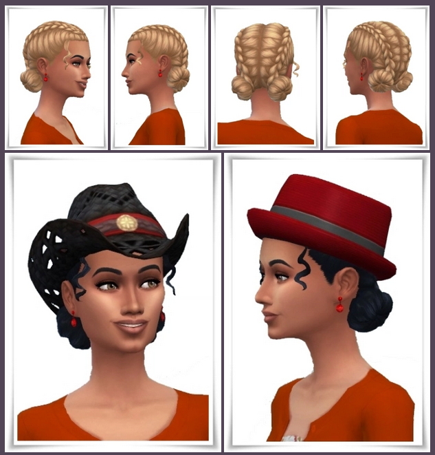 Sims 4 Brendas Double Braids at Birksches Sims Blog