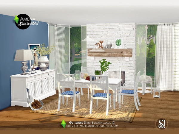 Sims 4 Amena diningroom by SIMcredible at TSR