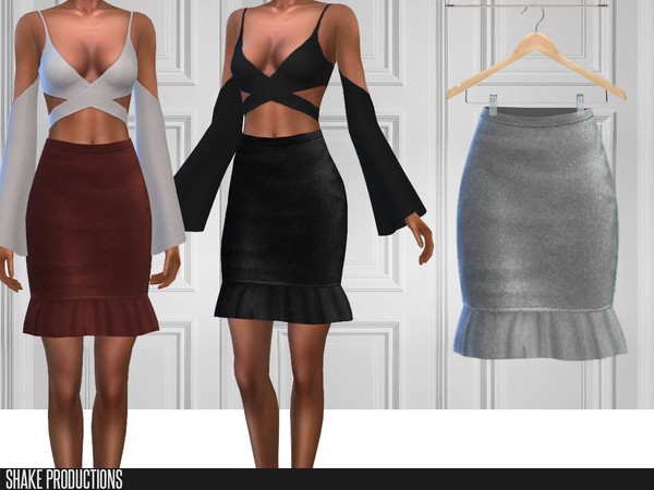 Sims 4 256 Skirt by ShakeProductions at TSR