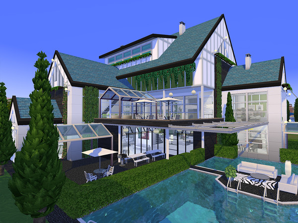 Sims 4 Villa Naraluck by autaki at TSR