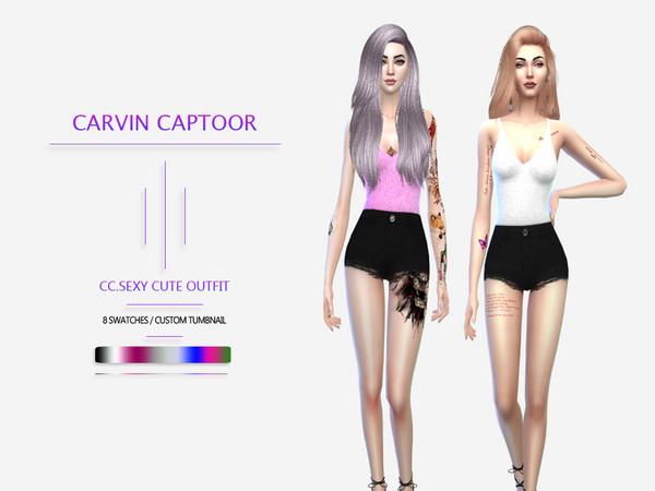 Sims 4 Cute outfit by carvin captoor at TSR