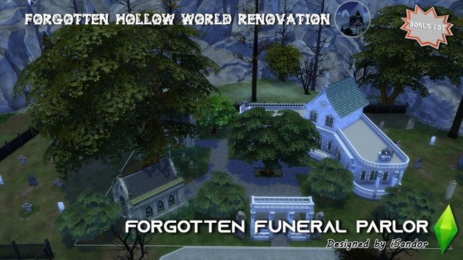Sims 4 Forgotten Hollow renew #7 funeral parlor by iSandor at Mod The Sims