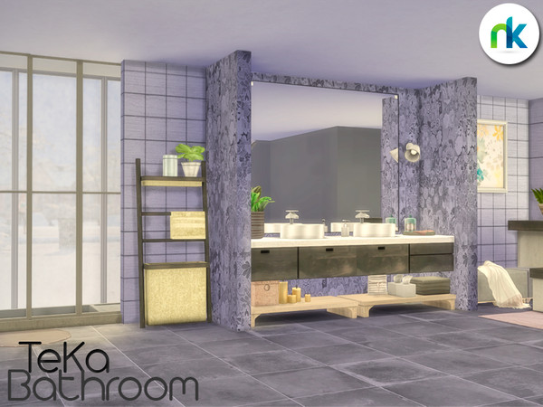 Sims 4 TeKa Bathroom by nikadema at TSR
