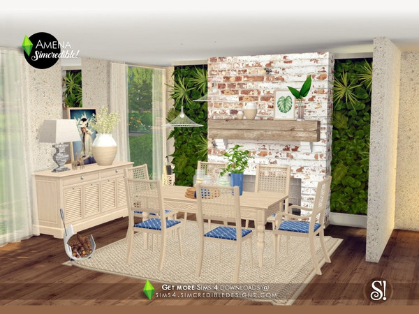 Sims 4 Amena diningroom by SIMcredible at TSR