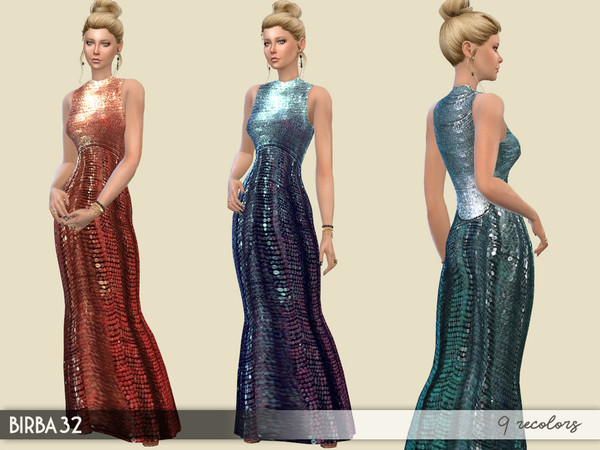 Sims 4 Ivy Dress by Birba32 at TSR