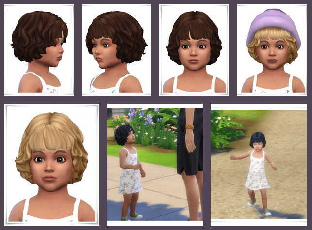 Sims 4 Tiny Curls & Bangs at Birksches Sims Blog