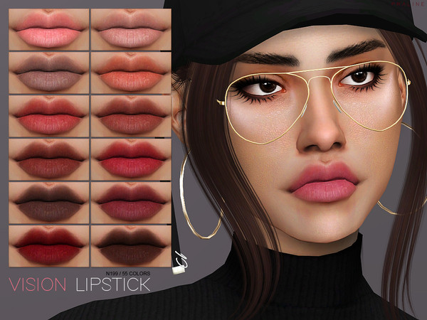 Sims 4 Vision Lipstick N199 by Pralinesims at TSR