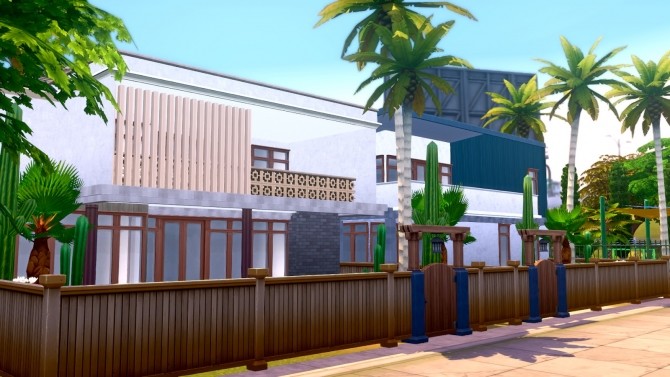 Sims 4 Upland Place Dingbats   L.A. Inspired Home for Del Sol Valley at Simsational Designs