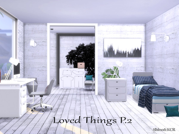 Sims 4 Single Bedroom Loved Things by ShinoKCR at TSR
