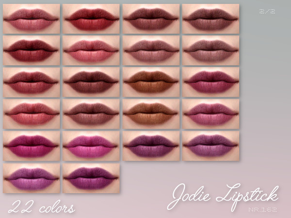 Sims 4 IMF Jodie Lipstick N.162 by IzzieMcFire at TSR